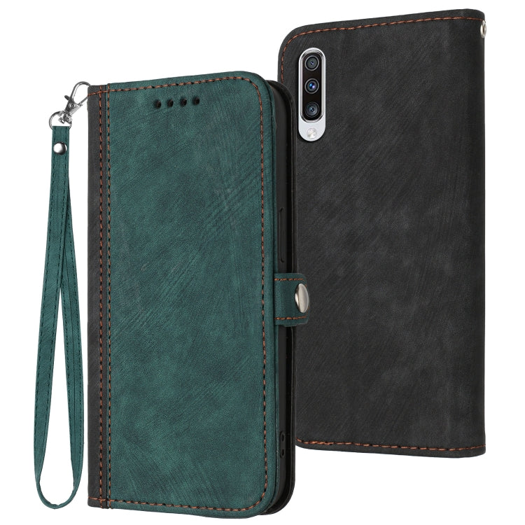Side Buckle Double Fold Hand Strap Leather Phone Case