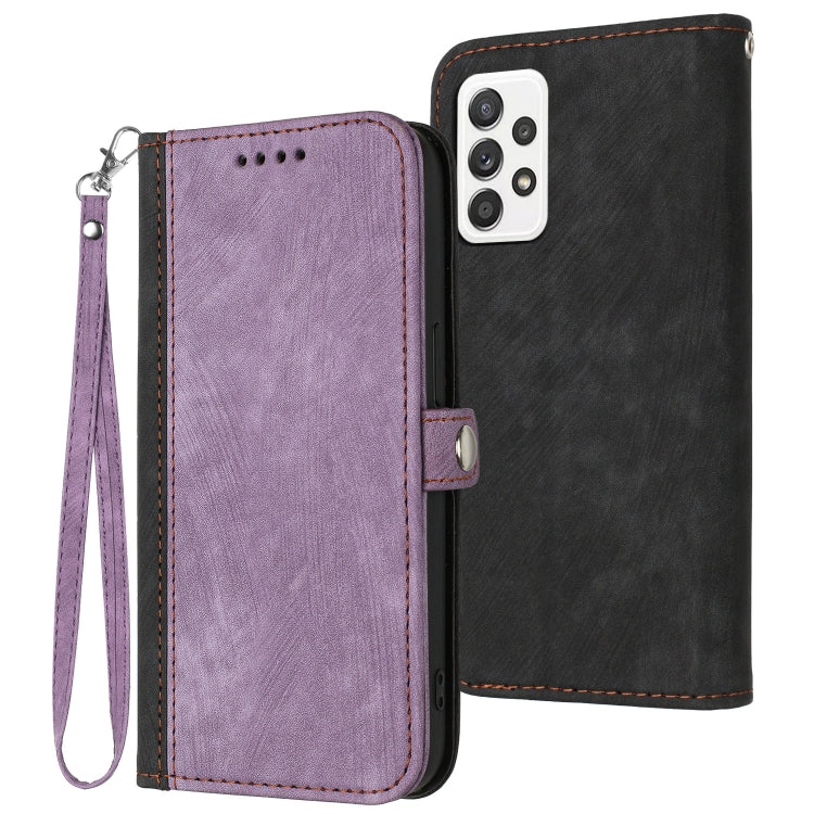 Side Buckle Double Fold Hand Strap Leather Phone Case