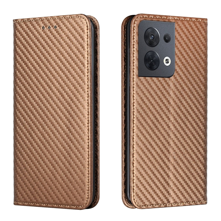 Carbon Fiber Texture Magnetic Flip Leather Phone Case, For Samsung Galaxy A14 5G, For Samsung Galaxy A23e, For OPPO A17, For OPPO A57 2022, For OPPO Reno8, For OPPO Reno8 Pro, For Samsung Galaxy S23 5G, For Samsung Galaxy S23+ 5G�����������������������...
