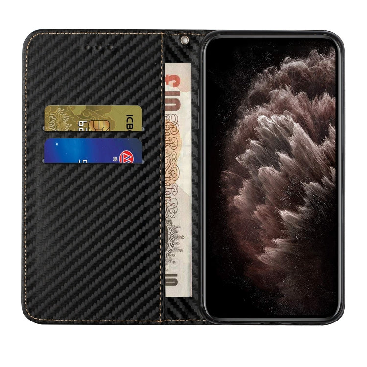 Carbon Fiber Texture Magnetic Flip Leather Phone Case, For vivo Y16, For vivo Y22s, For Xiaomi Redmi A1, For Xiaomi 12T / 12T Pro / Redmi K50 Ultra