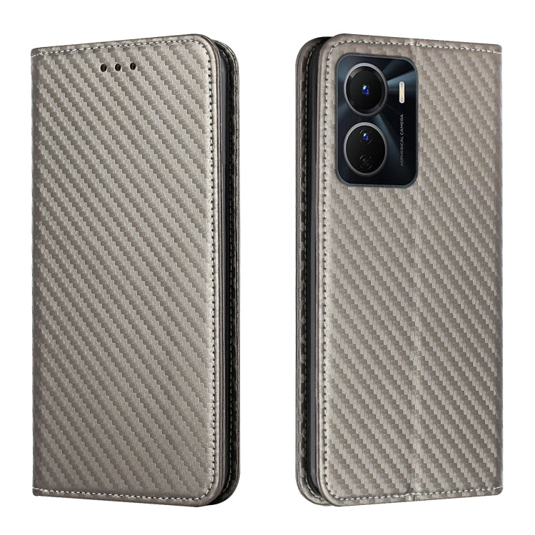 Carbon Fiber Texture Magnetic Flip Leather Phone Case, For vivo Y16, For vivo Y22s, For Xiaomi Redmi A1, For Xiaomi 12T / 12T Pro / Redmi K50 Ultra