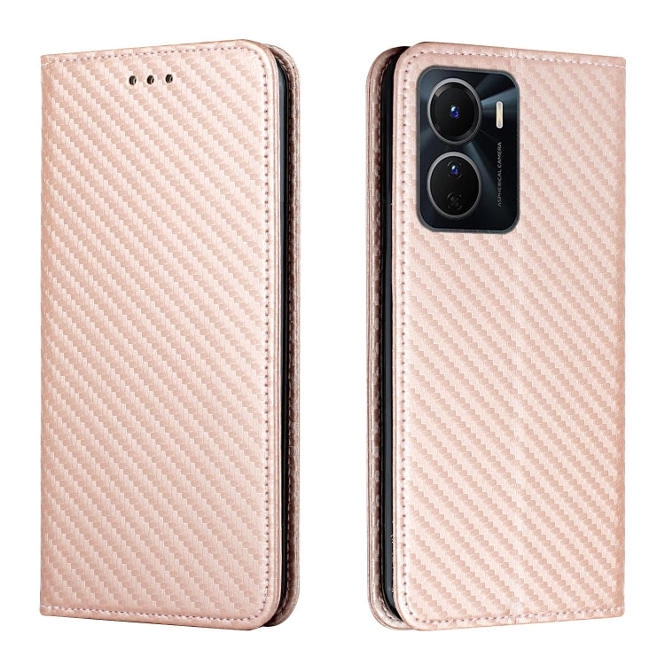 Carbon Fiber Texture Magnetic Flip Leather Phone Case, For vivo Y16, For vivo Y22s, For Xiaomi Redmi A1, For Xiaomi 12T / 12T Pro / Redmi K50 Ultra