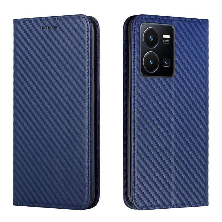 Carbon Fiber Texture Magnetic Flip Leather Phone Case, For vivo Y16, For vivo Y22s, For Xiaomi Redmi A1, For Xiaomi 12T / 12T Pro / Redmi K50 Ultra