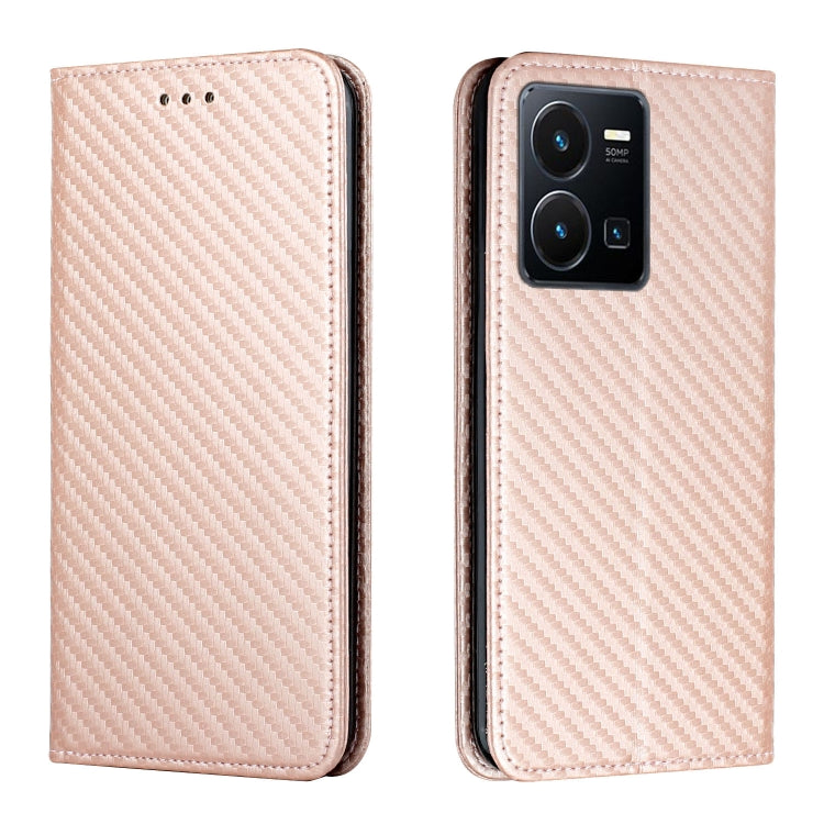 Carbon Fiber Texture Magnetic Flip Leather Phone Case, For vivo Y16, For vivo Y22s, For Xiaomi Redmi A1, For Xiaomi 12T / 12T Pro / Redmi K50 Ultra