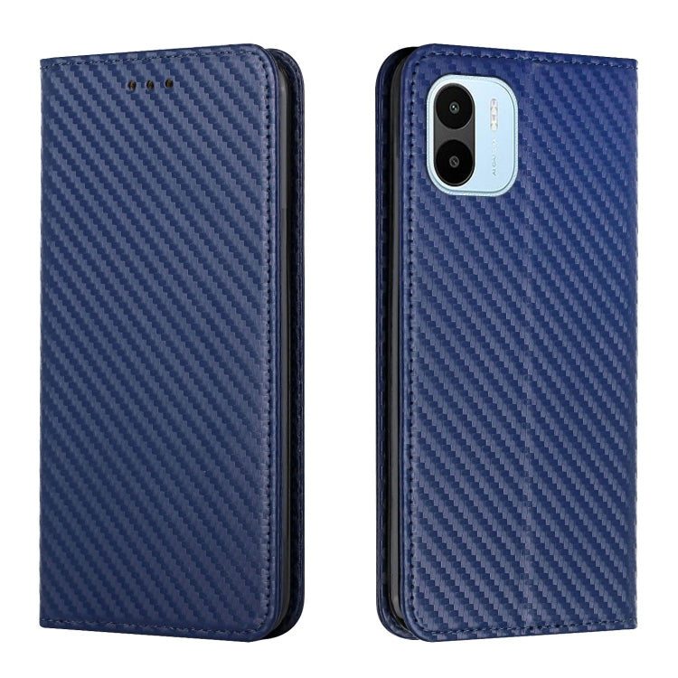Carbon Fiber Texture Magnetic Flip Leather Phone Case, For vivo Y16, For vivo Y22s, For Xiaomi Redmi A1, For Xiaomi 12T / 12T Pro / Redmi K50 Ultra