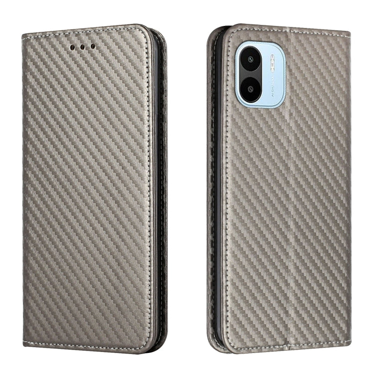 Carbon Fiber Texture Magnetic Flip Leather Phone Case, For vivo Y16, For vivo Y22s, For Xiaomi Redmi A1, For Xiaomi 12T / 12T Pro / Redmi K50 Ultra