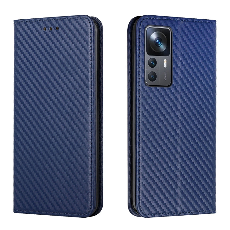 Carbon Fiber Texture Magnetic Flip Leather Phone Case, For vivo Y16, For vivo Y22s, For Xiaomi Redmi A1, For Xiaomi 12T / 12T Pro / Redmi K50 Ultra