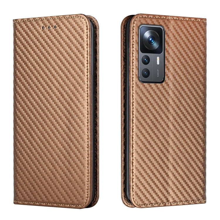 Carbon Fiber Texture Magnetic Flip Leather Phone Case, For vivo Y16, For vivo Y22s, For Xiaomi Redmi A1, For Xiaomi 12T / 12T Pro / Redmi K50 Ultra