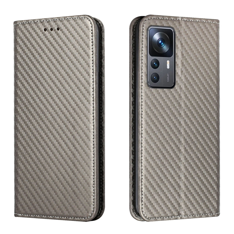 Carbon Fiber Texture Magnetic Flip Leather Phone Case, For vivo Y16, For vivo Y22s, For Xiaomi Redmi A1, For Xiaomi 12T / 12T Pro / Redmi K50 Ultra