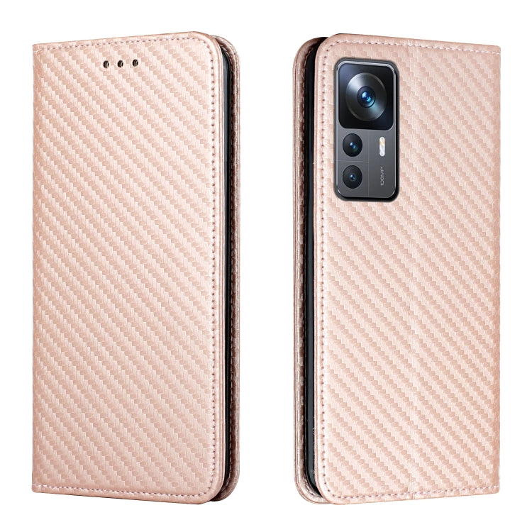 Carbon Fiber Texture Magnetic Flip Leather Phone Case, For vivo Y16, For vivo Y22s, For Xiaomi Redmi A1, For Xiaomi 12T / 12T Pro / Redmi K50 Ultra