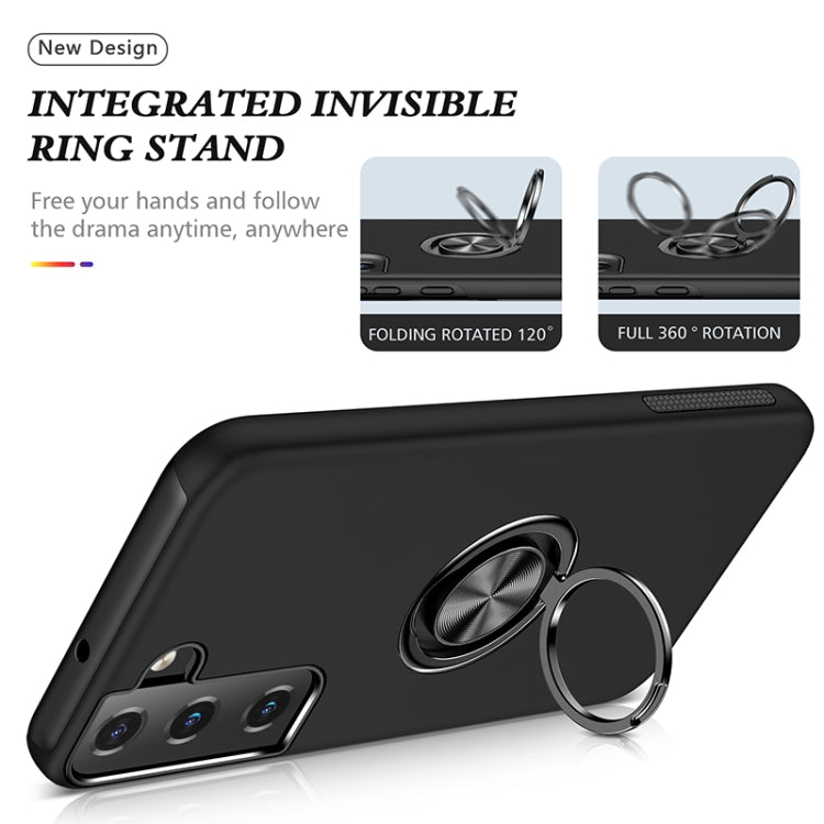 PC + TPU Magnetic Phone Case with Invisible Ring Holder