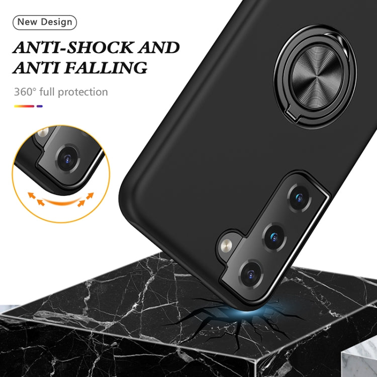 PC + TPU Magnetic Phone Case with Invisible Ring Holder
