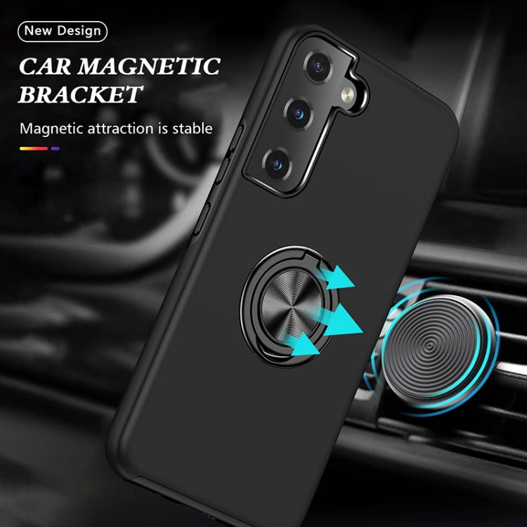 PC + TPU Magnetic Phone Case with Invisible Ring Holder