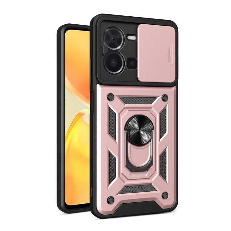 Sliding Camera Cover Design TPU+PC Phone Case