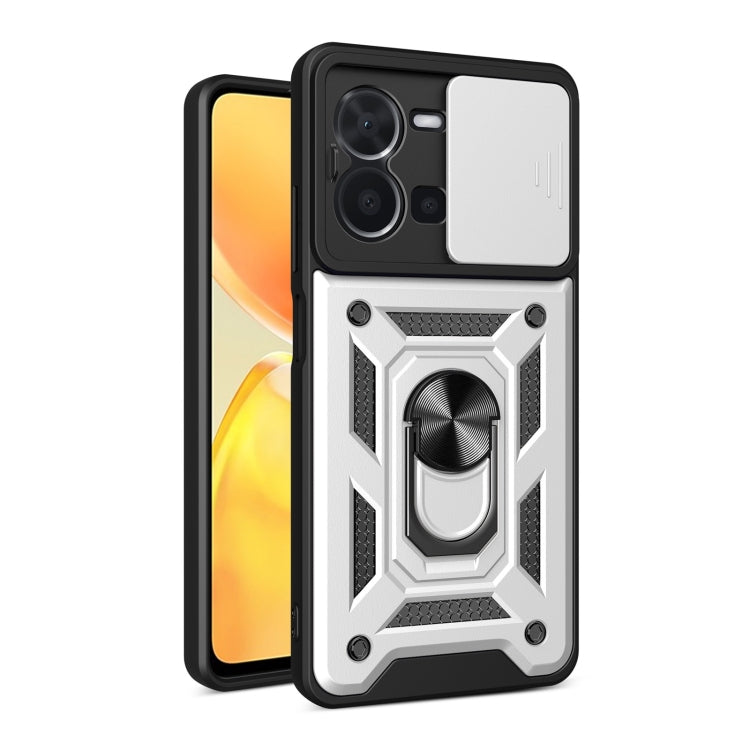 Sliding Camera Cover Design TPU+PC Phone Case