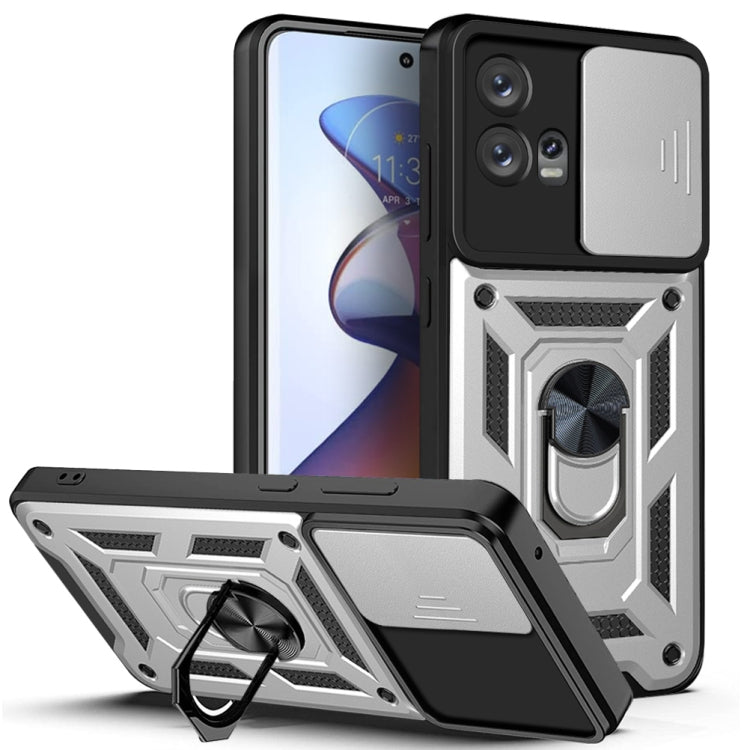 Sliding Camera Cover Design TPU+PC Phone Case