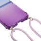 Gradient Color Shockproof Phone Case with Lanyard