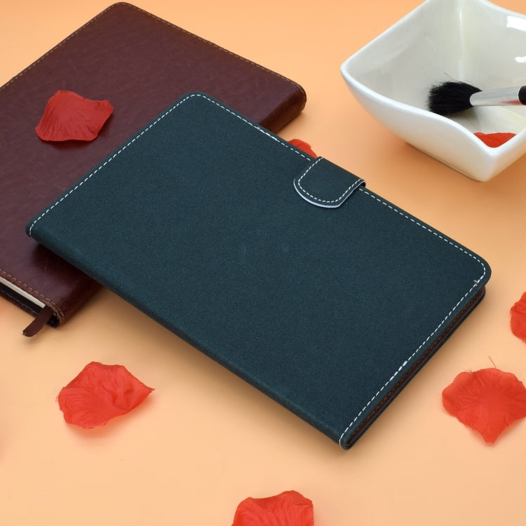 Sewing Thread Horizontal Solid Color Flat Leather Case with Sleep Function & Pen Cover & Anti Skid Strip & Card Slot & Holder, For Galaxy Tab S6 Lite