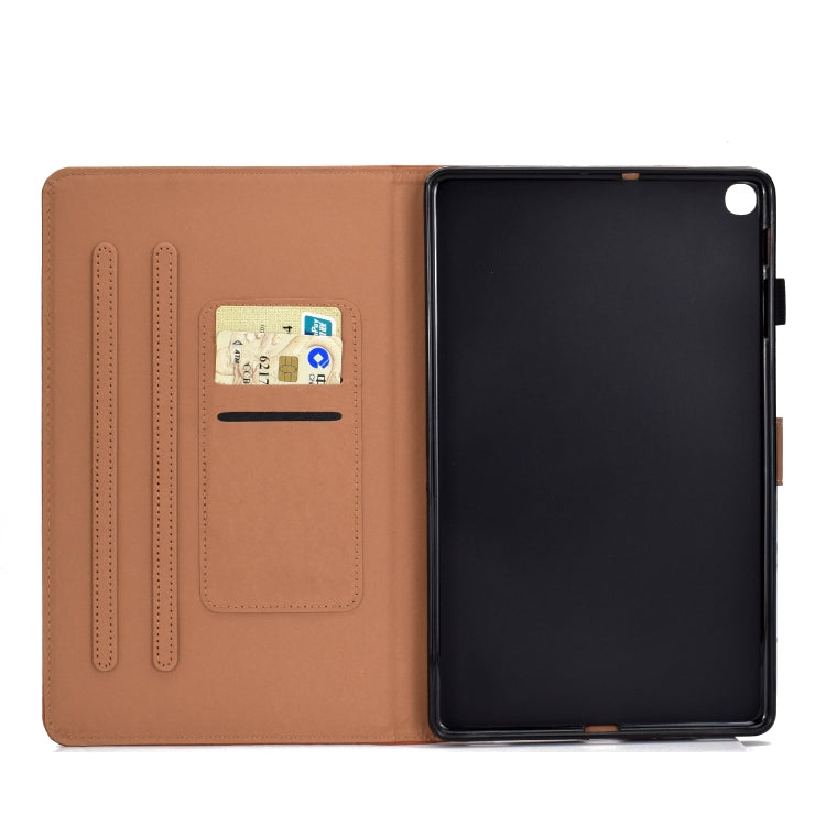 Sewing Thread Horizontal Solid Color Flat Leather Case with Sleep Function & Pen Cover & Anti Skid Strip & Card Slot & Holder, For Galaxy Tab S6 Lite