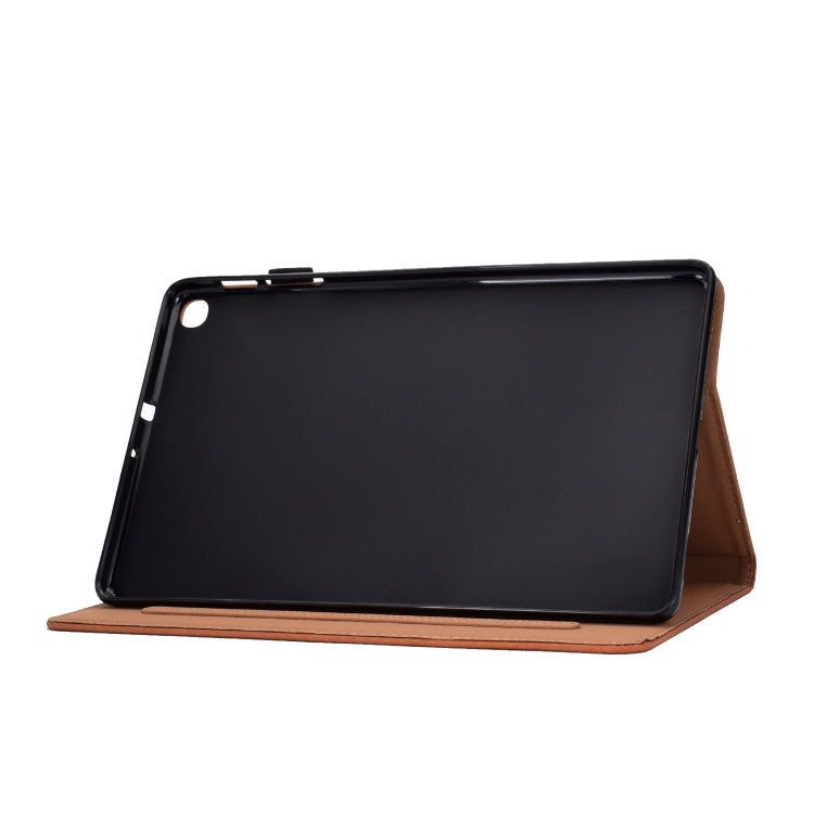 Sewing Thread Horizontal Solid Color Flat Leather Case with Sleep Function & Pen Cover & Anti Skid Strip & Card Slot & Holder, For Galaxy Tab S6 Lite