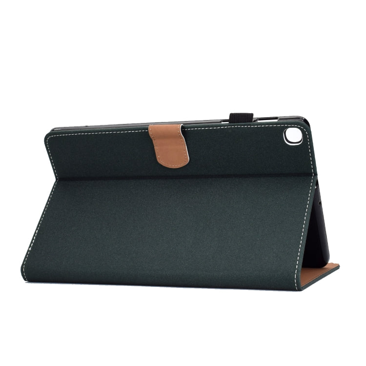 Sewing Thread Horizontal Solid Color Flat Leather Case with Sleep Function & Pen Cover & Anti Skid Strip & Card Slot & Holder, For Galaxy Tab S6 Lite