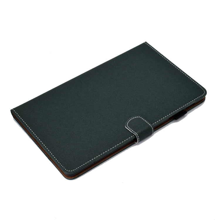 Sewing Thread Horizontal Solid Color Flat Leather Case with Sleep Function & Pen Cover & Anti Skid Strip & Card Slot & Holder, For Galaxy Tab S6 Lite