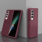 Solid Color PC Coverage Folding Phone Case