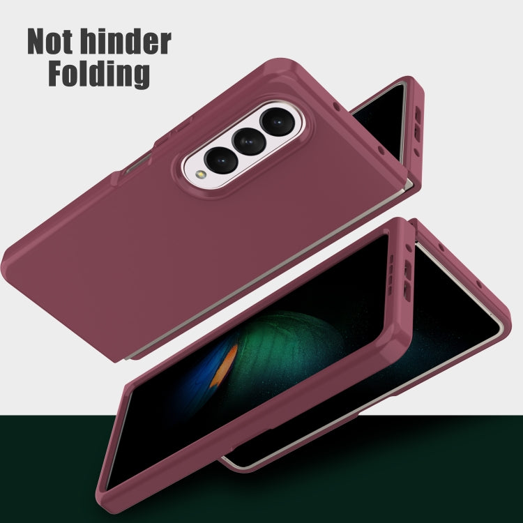 Solid Color PC Coverage Folding Phone Case
