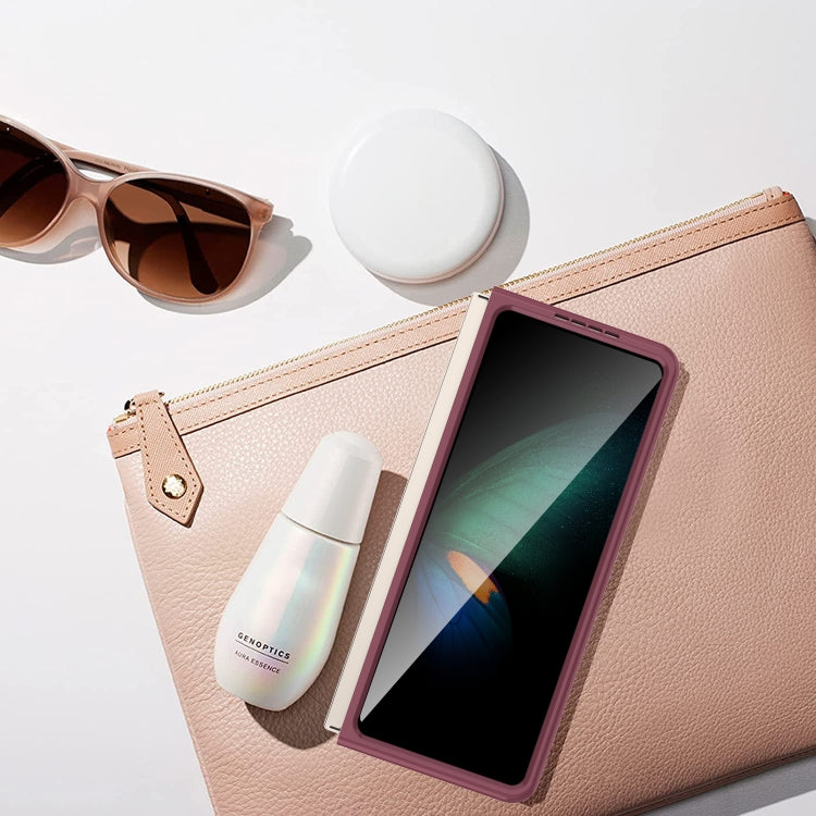 Solid Color PC Coverage Folding Phone Case