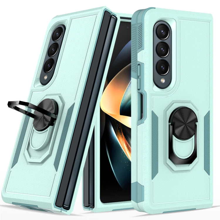 2 in 1 PC + TPU Shockproof Phone Case with Ring Bracket
