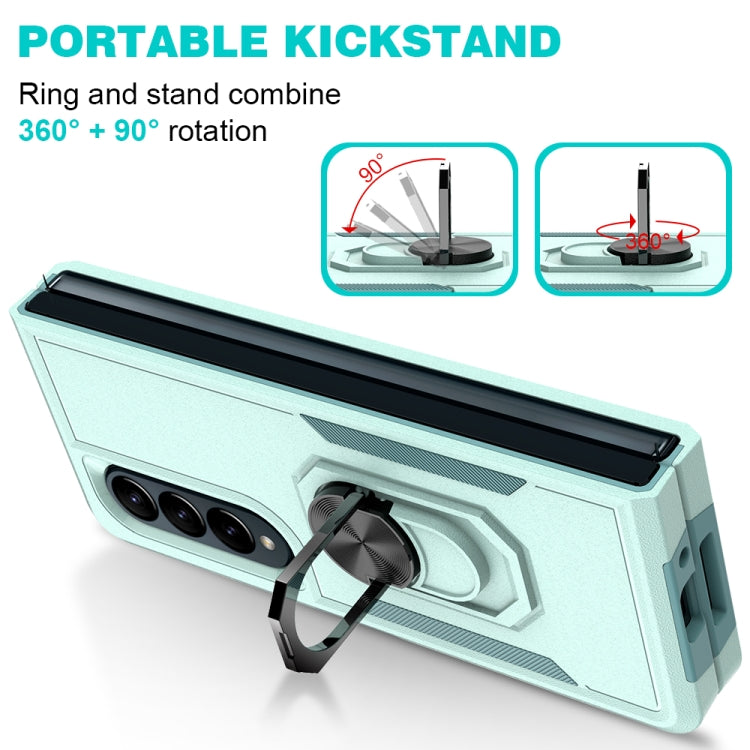 2 in 1 PC + TPU Shockproof Phone Case with Ring Bracket