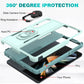 2 in 1 PC + TPU Shockproof Phone Case with Ring Bracket