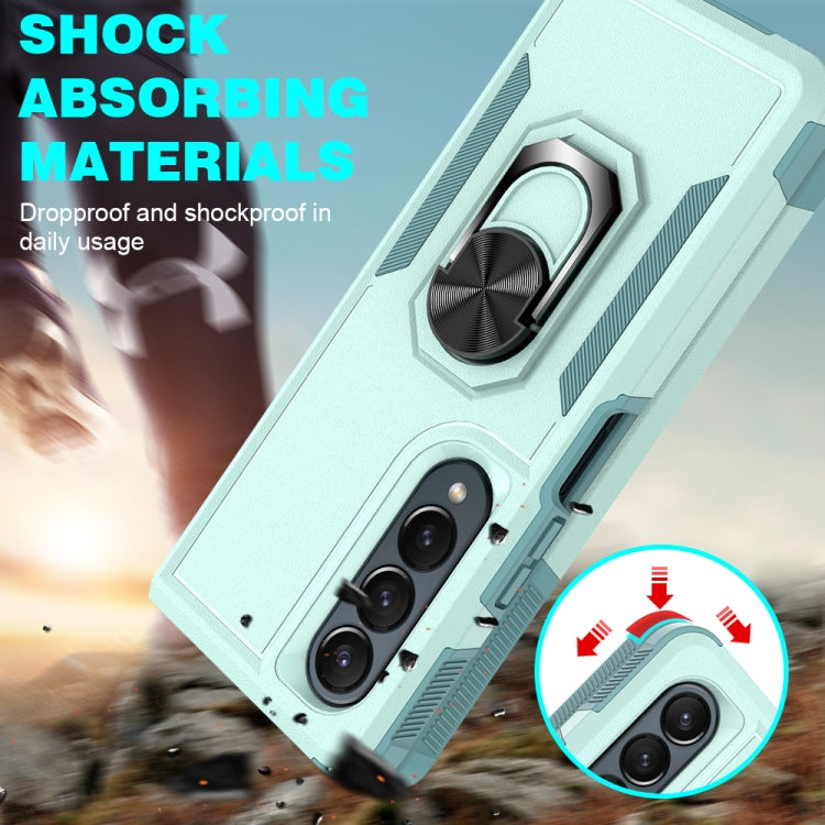 2 in 1 PC + TPU Shockproof Phone Case with Ring Bracket