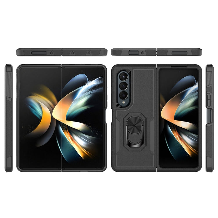 2 in 1 PC + TPU Shockproof Phone Case with Ring Bracket