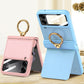 GKK Magnetic Fold Hinge Full Coverage Phone Case with Ring Holder