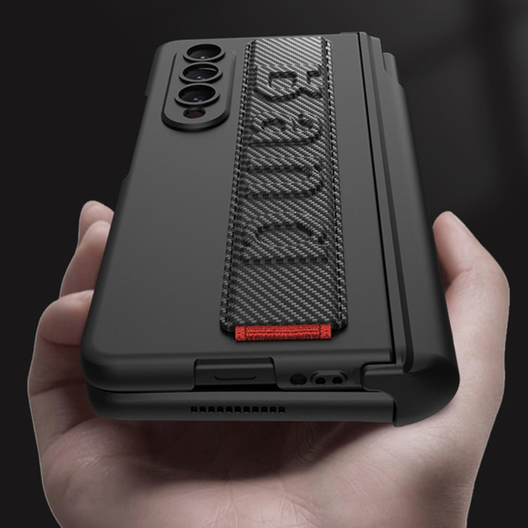 GKK Magnetic Fold Hinge Shockproof Phone Case with Wrist Strap