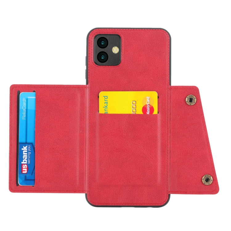 Double Buckle Card Slots Magnetic Phone Case