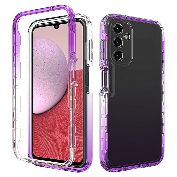 Transparent Gradient Color TPU + PC Protective Phone Case