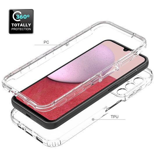 Transparent Gradient Color TPU + PC Protective Phone Case