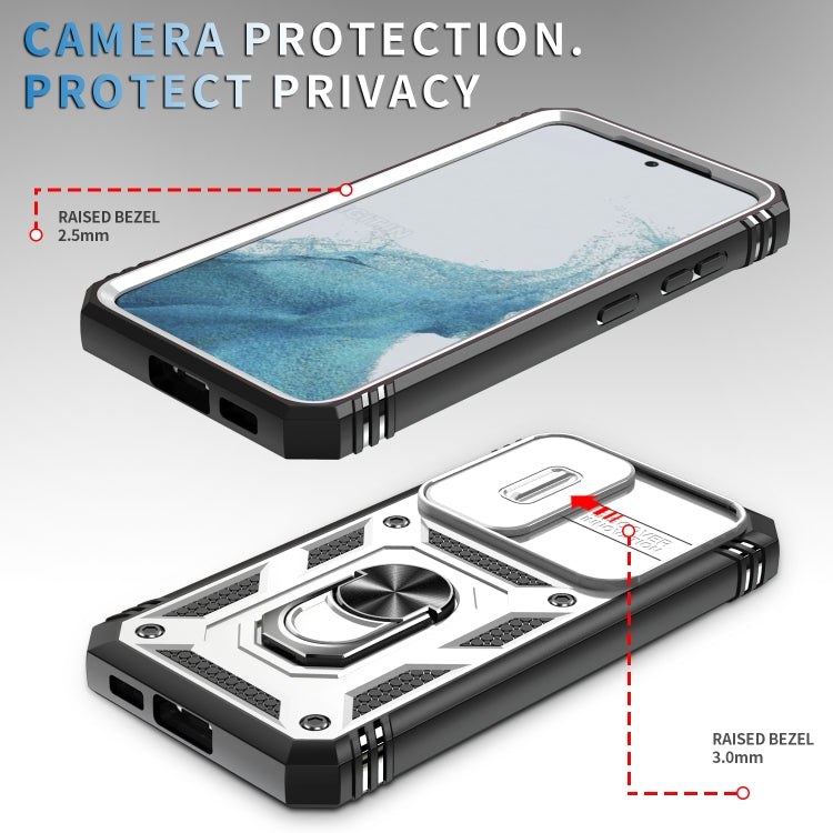 Sliding Camera Cover TPU + PC Phone Case