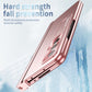 Electroplating Corrugated Hinge Folding Phone Case with Pen Slot