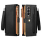 Celebrity Series RFID Anti-theft Brush Phone Leather Case with Pen Slot