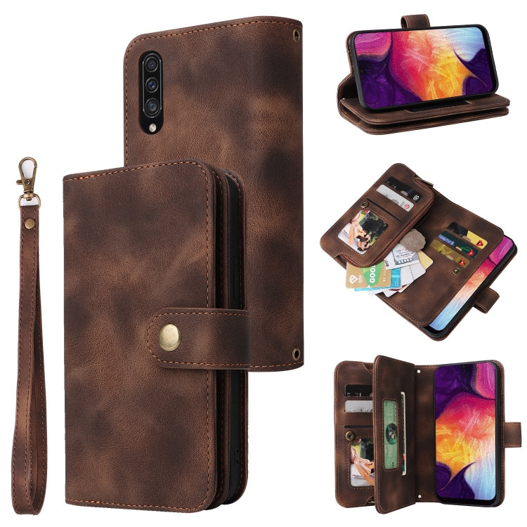 Multifunctional Card Slot Zipper Wallet Leather Phone Case