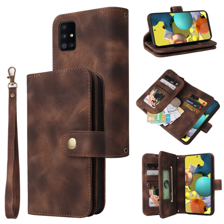 Multifunctional Card Slot Zipper Wallet Leather Phone Case