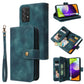 Multifunctional Card Slot Zipper Wallet Leather Phone Case