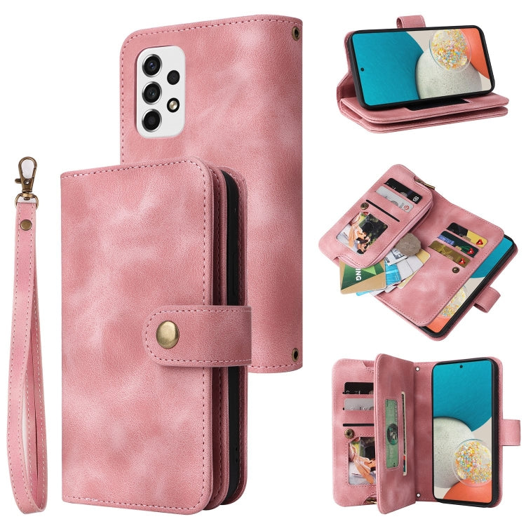 Multifunctional Card Slot Zipper Wallet Leather Phone Case