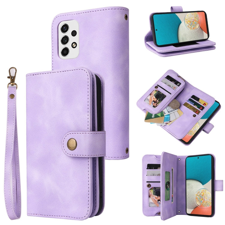 Multifunctional Card Slot Zipper Wallet Leather Phone Case