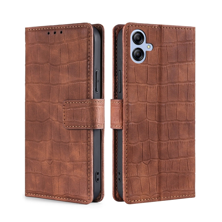 Skin Feel Crocodile Magnetic Clasp Leather Phone Case