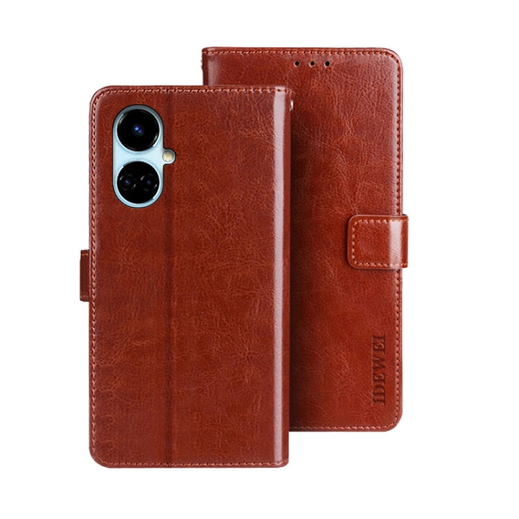 idewei Crazy Horse Texture Leather Phone Case