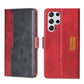 Contrast Color Side Buckle Leather Phone Case